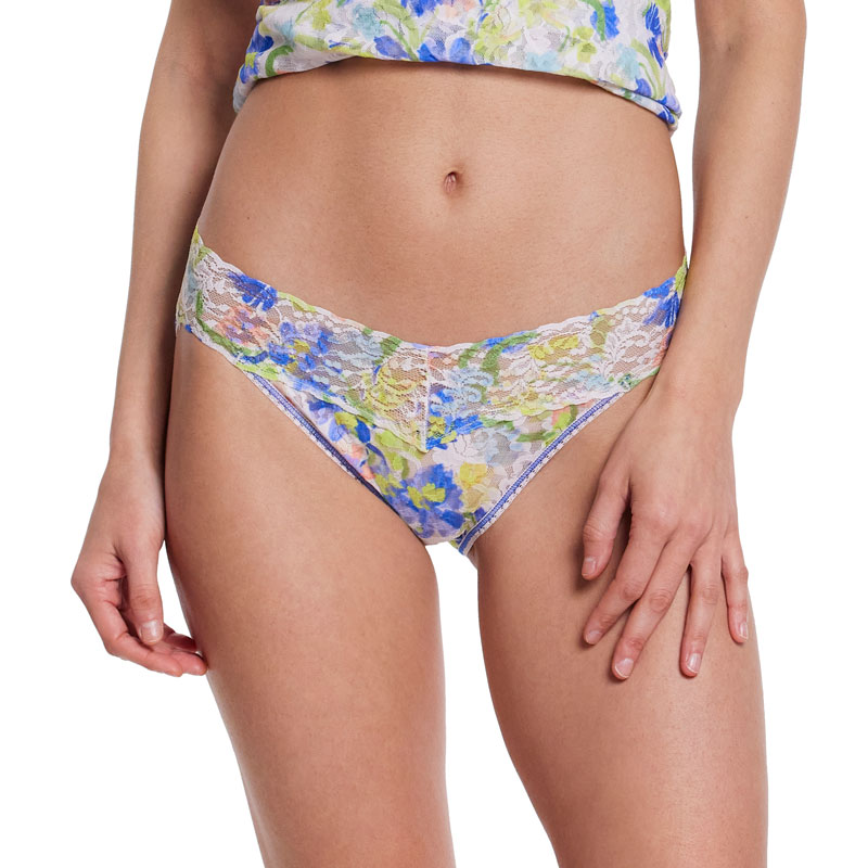 プリンテッド シグニチャー レース Ｖーキニ (ブラッシュ ストロークス)