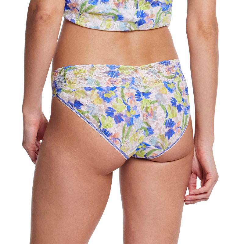 プリンテッド シグニチャー レース Ｖーキニ (ブラッシュ ストロークス)