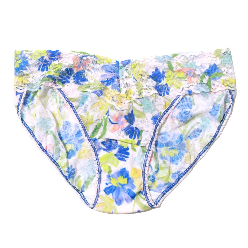 プリンテッド シグニチャー レース Ｖーキニ (ブラッシュ ストロークス)