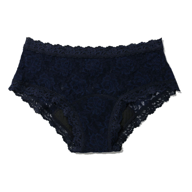 シグニチャー レース リークプルーフ ボーイショーツ (ネイビー)