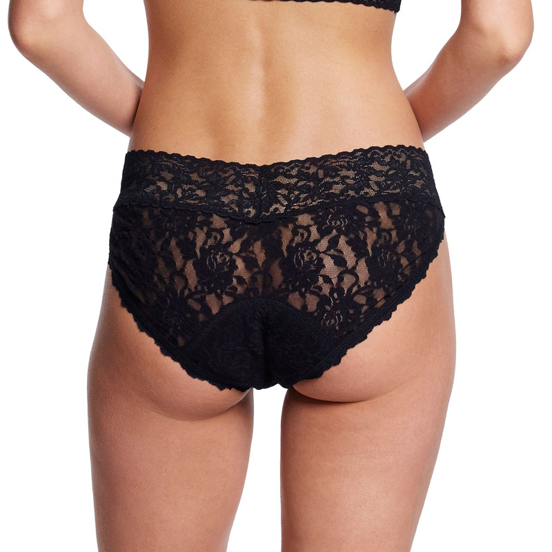 シグニチャー レース リークプルーフ Ｖーキニ (ブラック)