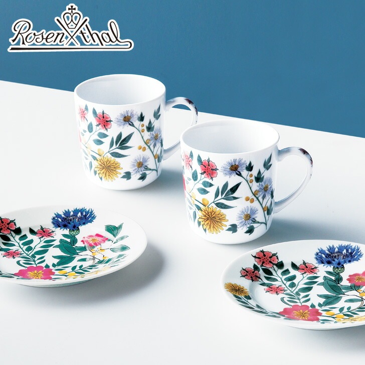 ローゼンタールマジックガーデン・ブロッサム プレートペア SE5-138-4