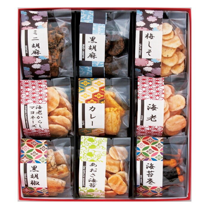 あられ煎 おせんべい9種詰合せ SE5-270-9 内祝 快気祝い 結婚祝い 香典返し プレゼント