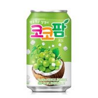 【ヘテ】 ナタデココ入り飲料 ココパム (ぶどう味) 340ml (缶) ナタデココ