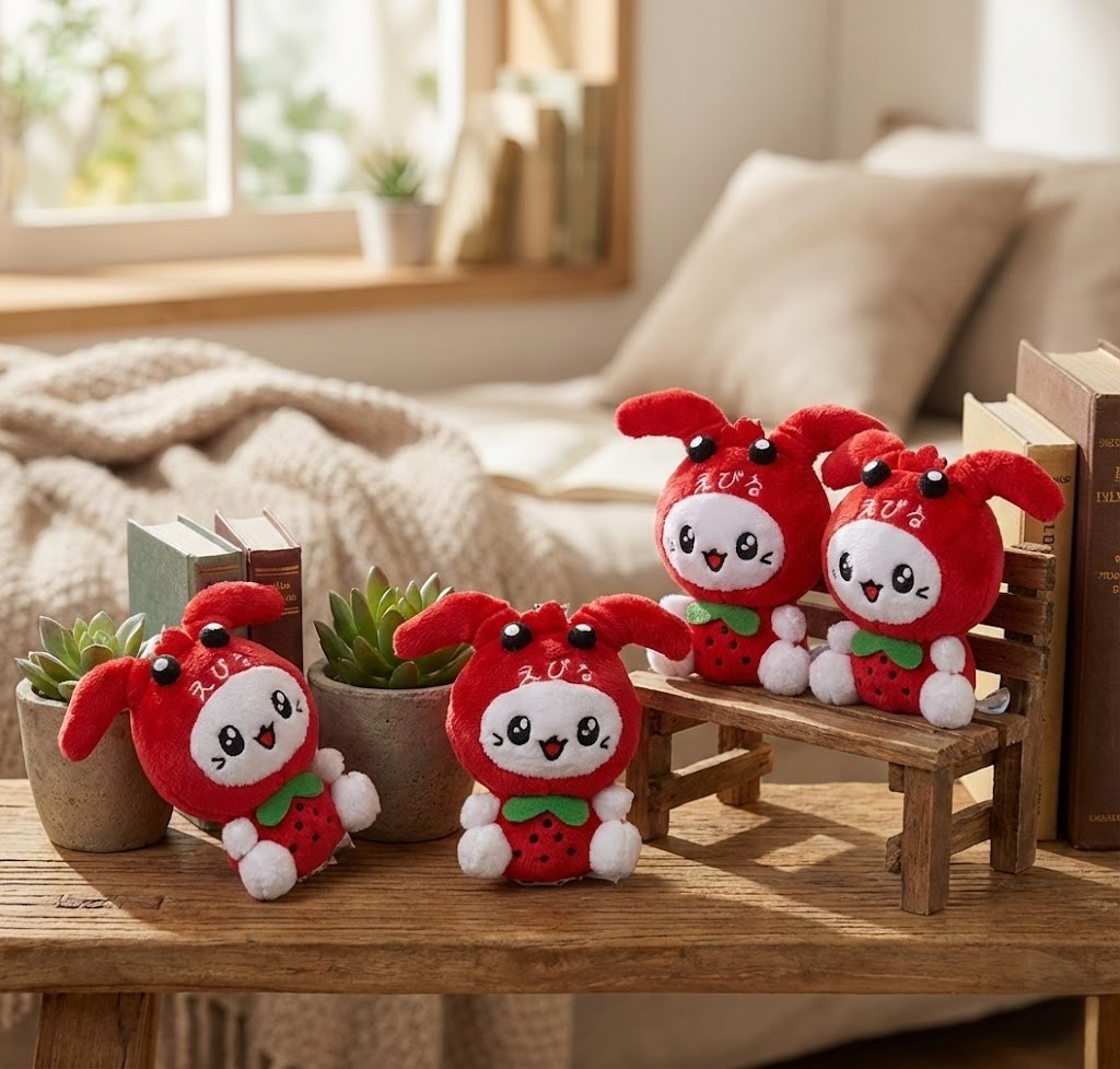 【NEW】小さくてかわいい!海老名市イメージキャラクター「えび~にゃ」のぬいぐるみマスコット