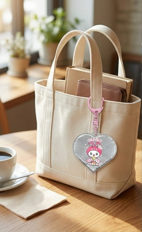 【数量限定】海老名市イメージキャラクター「えび～にゃ ひな祭り」反射キーホルダー