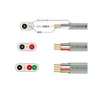  富士電線工業 VVF 2.0ｍｍ-4心　 100m 1巻 VVF ケーブル　VAケーブル　