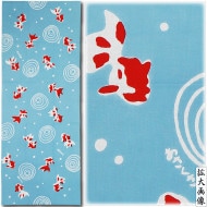 美術サロン】浴衣 女性 夏着物 反物 金魚 綿紅梅 日本製 240519