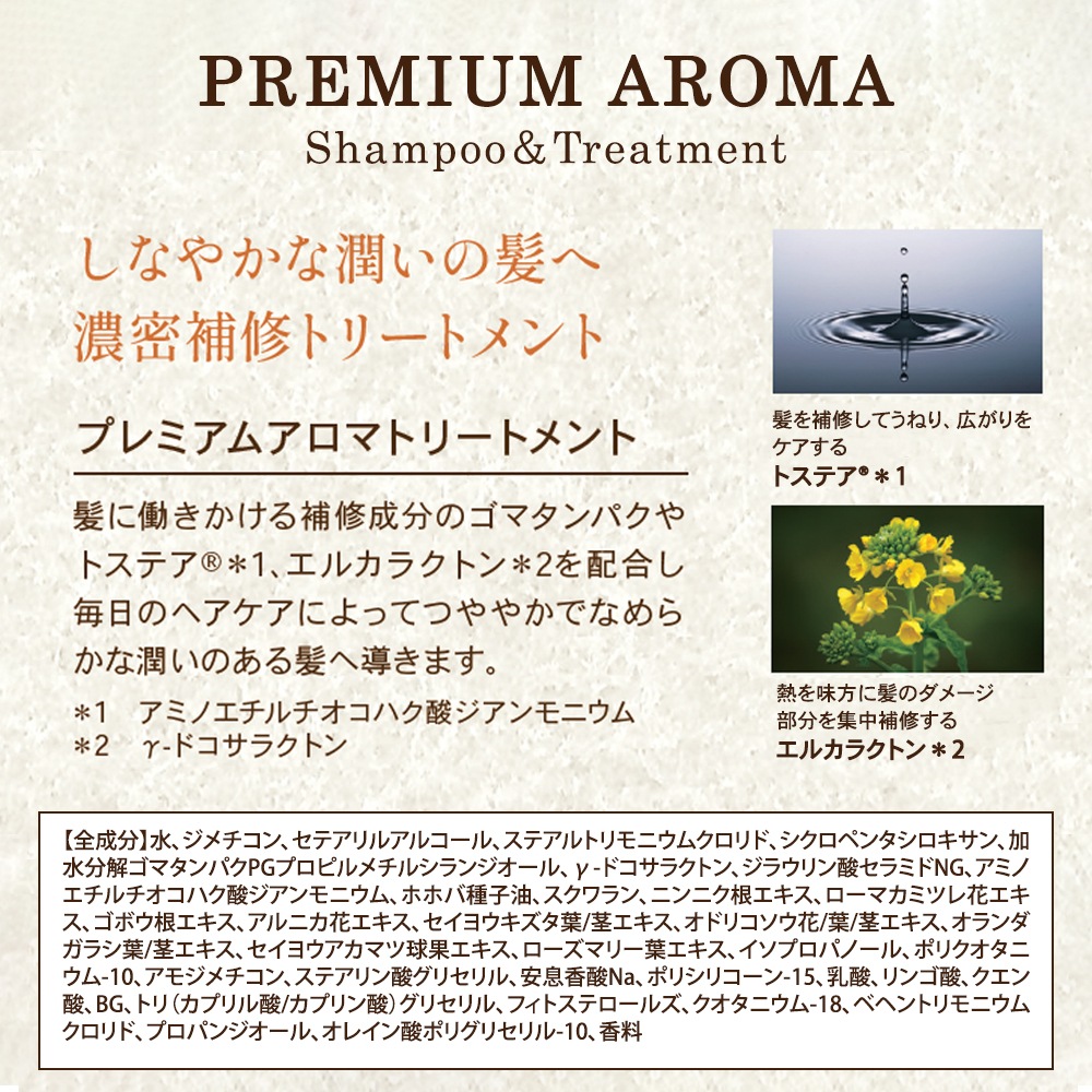 プレミアム アロマシャンプー/トリートメント ユズ