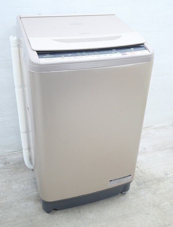 HITACHI/日立 10kg 洗濯機 BW-KSV100B 2018年製 ブラウン【ユーズド