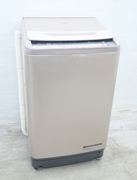 日立製/2017年式/10kg/全自動洗濯機/BW-V100A | 中古洗濯機,8kg 