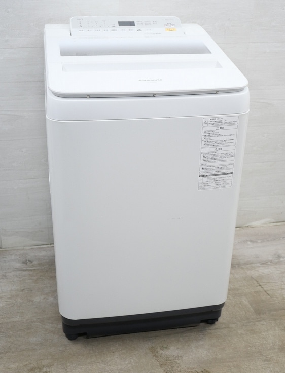◆Panasonic◆9.0㎏、全自動洗濯機、NA90H5、2017年製、動作確認済(保証３ヵ月）・洗浄・除菌済み【こちらは店舗です。浜村鹿野温泉ICから3分 買取本舗 宮本リサイクル 営業時間9～19時 定休日水曜のみ←連絡できませんm(_ _)m】 ◇Panasonic◇9.0㎏、全自動洗濯機、NA90H5、2017年製、動作確認済