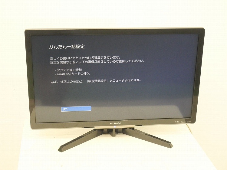 Funai ハードディスク内蔵 2019年製 液晶テレビ 24V型 フナイ Funai ハードディスク内蔵 2019年製 液晶テレビ 24V型 フナイ