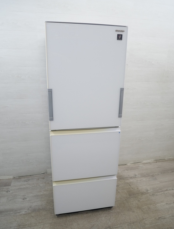 SHARP シャープ 両開き 3ドア冷凍冷蔵庫 2018年製 SJ-GH36D ホワイト SHARP シャープ 冷蔵庫 SJ-GH36D 2018年製 ホワイト