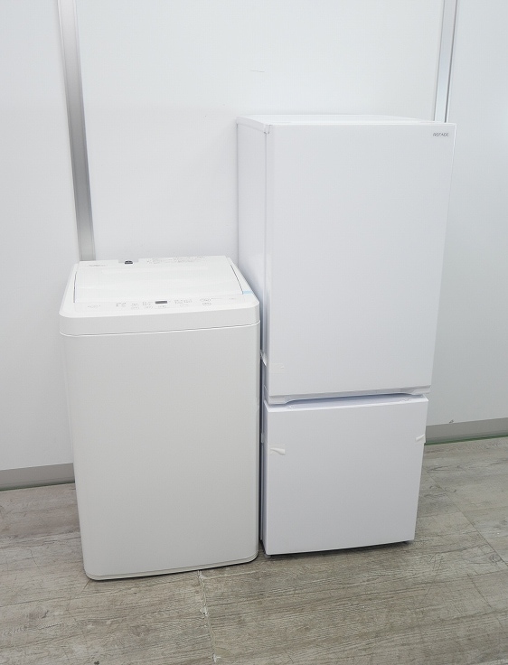 都内23区配送無料✨ヤマダ電機 ブラック家電 冷蔵庫 洗濯機 電子レンジ 美品 展示品】ヤマダ電機製/23年式/156L,7kg/家電2点セット | 家電