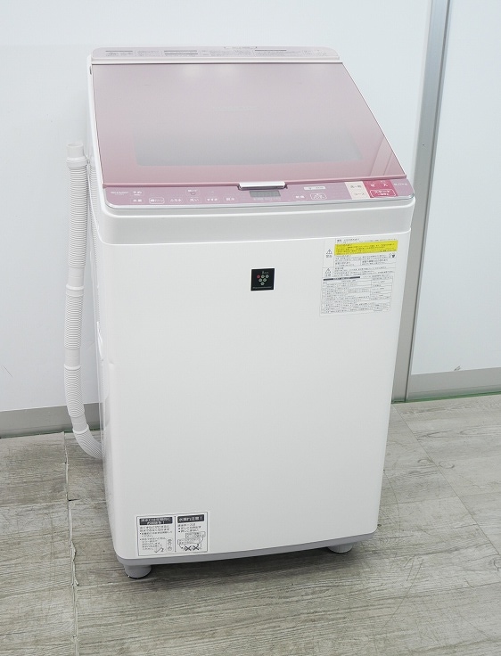 シャープ洗濯機8kg 2017年製　乾燥機能付き　※2月21日22日で受け渡し可能な方 シャープ 2017年製 洗濯乾燥機