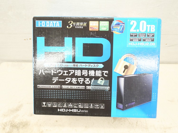 I-O DATA HDJ-HSU2.0B 外付けHDD 2TB 初期化済 【公式通販】