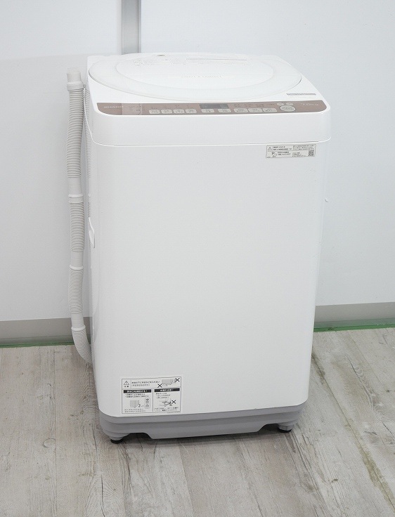 洗濯機 SHARP 全自動 ES-T712 白