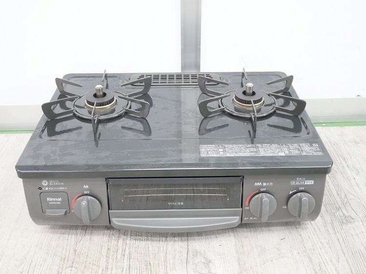 リンナイ　ガステーブル（LPガス）　KSR563BKR　2022年製 リンナイ ガステーブル｜KSR563BKR(LPG)｜[通販]ケーズデンキ