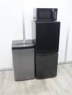 Haier製/24年式/150L,4.5kg/中古家電3点セット|冷蔵庫洗濯機電子レンジセット|家電セット