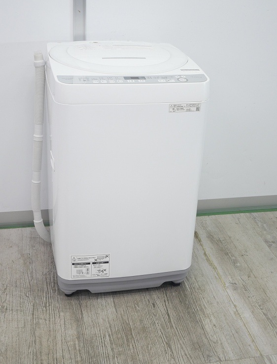【明日引取1000円引】SHARP 全自動電気洗濯機ES-GE7D-W 7kg 2020年製 明日引取1000円引】SHARP 全自動電気洗濯機ES-GE7D-W 7kg 2020年製
