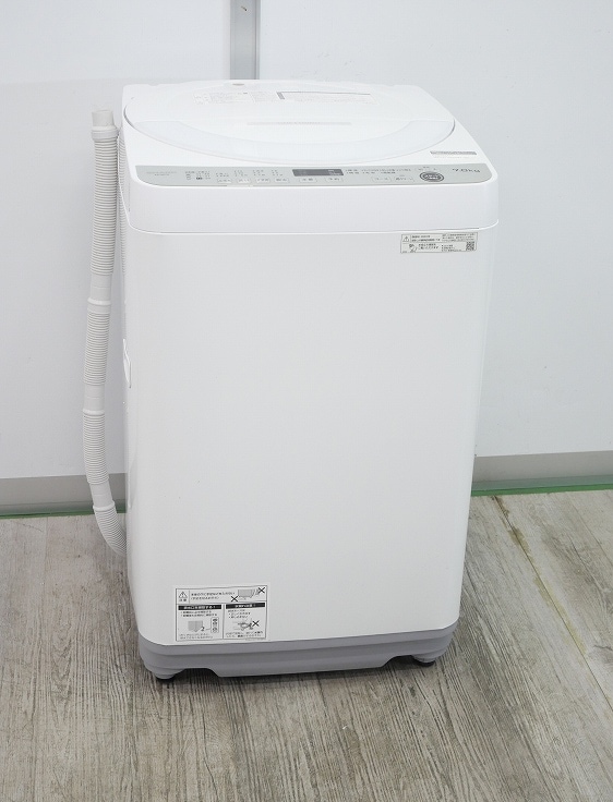 全自動洗濯機 シャープ 7kg 2023年 ES-GE7G 穴無し槽 洗濯機 【公式通販】