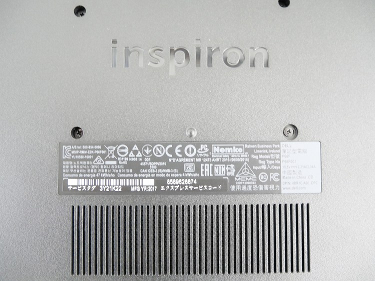 DELL��/Inspiron15 5567/NI35-6WHBB/�Ρ��ȥѥ�����