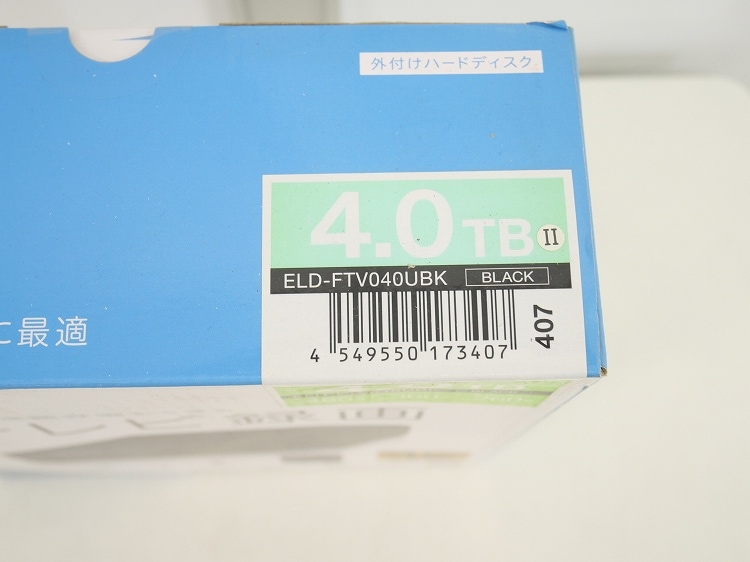 ��̤�����ʡ�ELECOM��/���դ��ϡ��ɥǥ�����/4.0TB/ELD-FTV040UBK