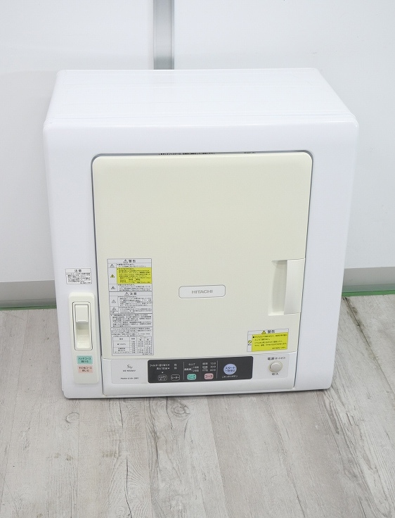 HITACHI 衣類乾燥機 DE-N50WV 2021年製 5.0㎏ - 乾燥機