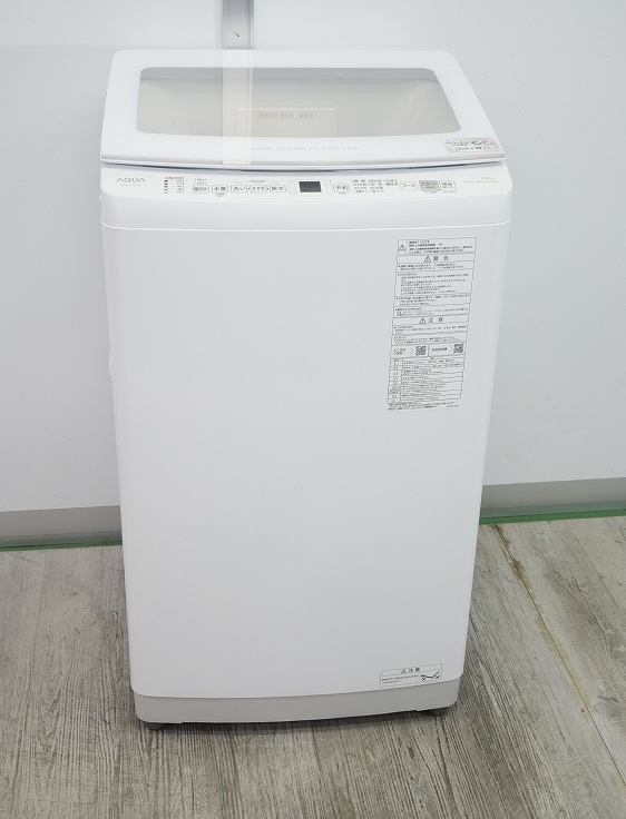 【こんちゃん】2022年製AQUA 7kg AQW-S7M(W) アクア AQUA 全自動洗濯機 7.0kg ホワイト 2022年製 AQW