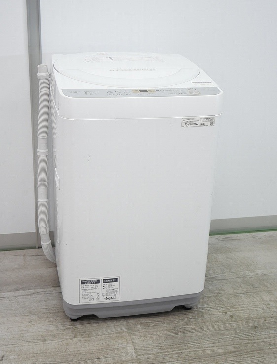 ♢SHARP 電気洗濯機【2019年製】ES-GE6C-W