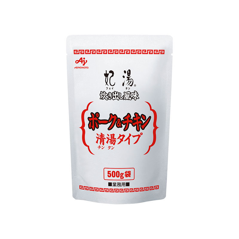 味の素 妃湯 炊き出し風味ポーク＆チキン清湯タイプ 500g