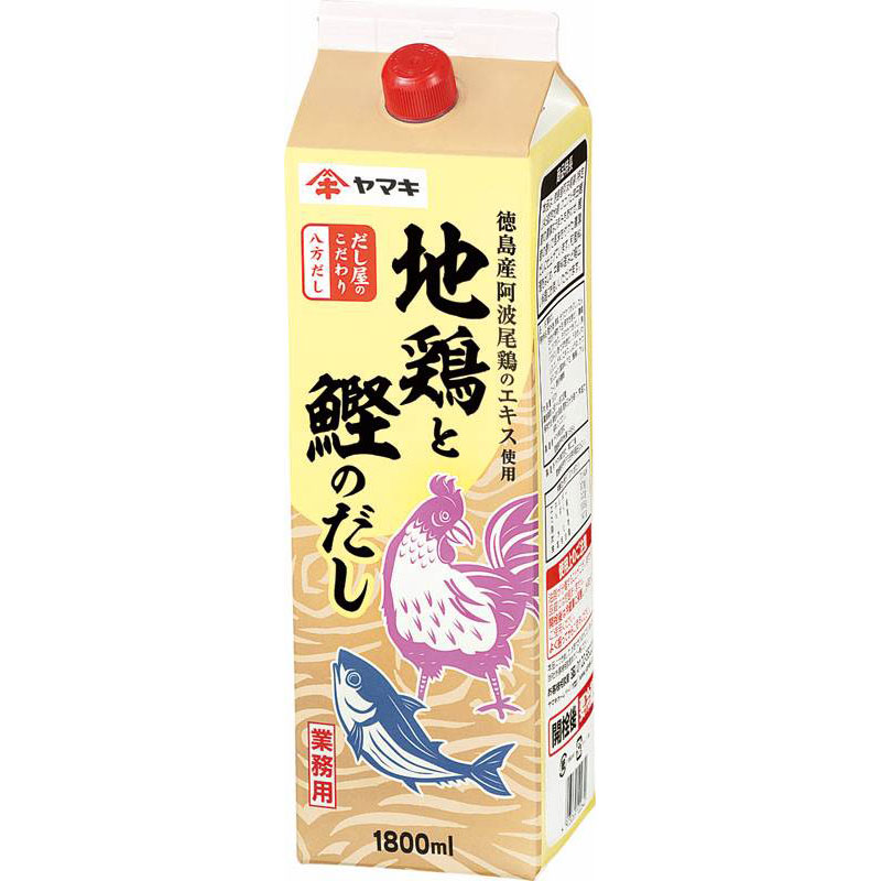 ヤマキ Ｎ地鶏と鰹のだし 1.8Ｌ