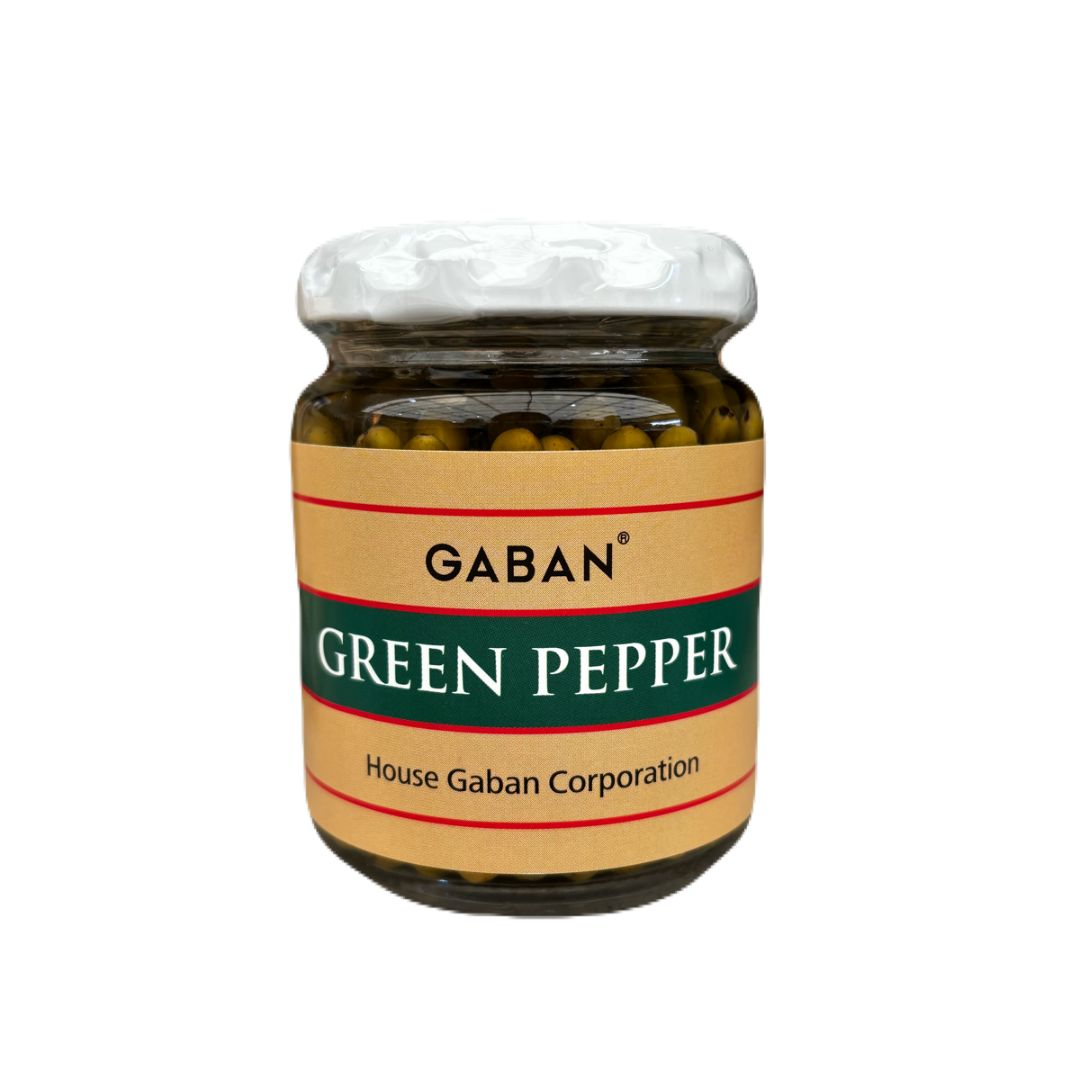 GABAN グリーンペッパー塩水漬け 135g瓶