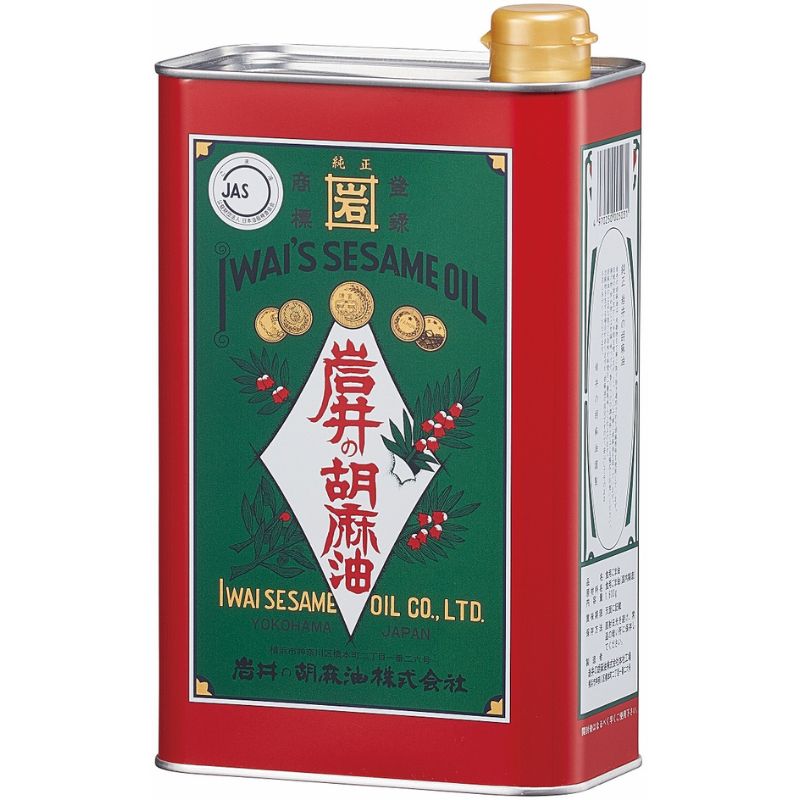 岩井 純正胡麻油 青缶 1600g