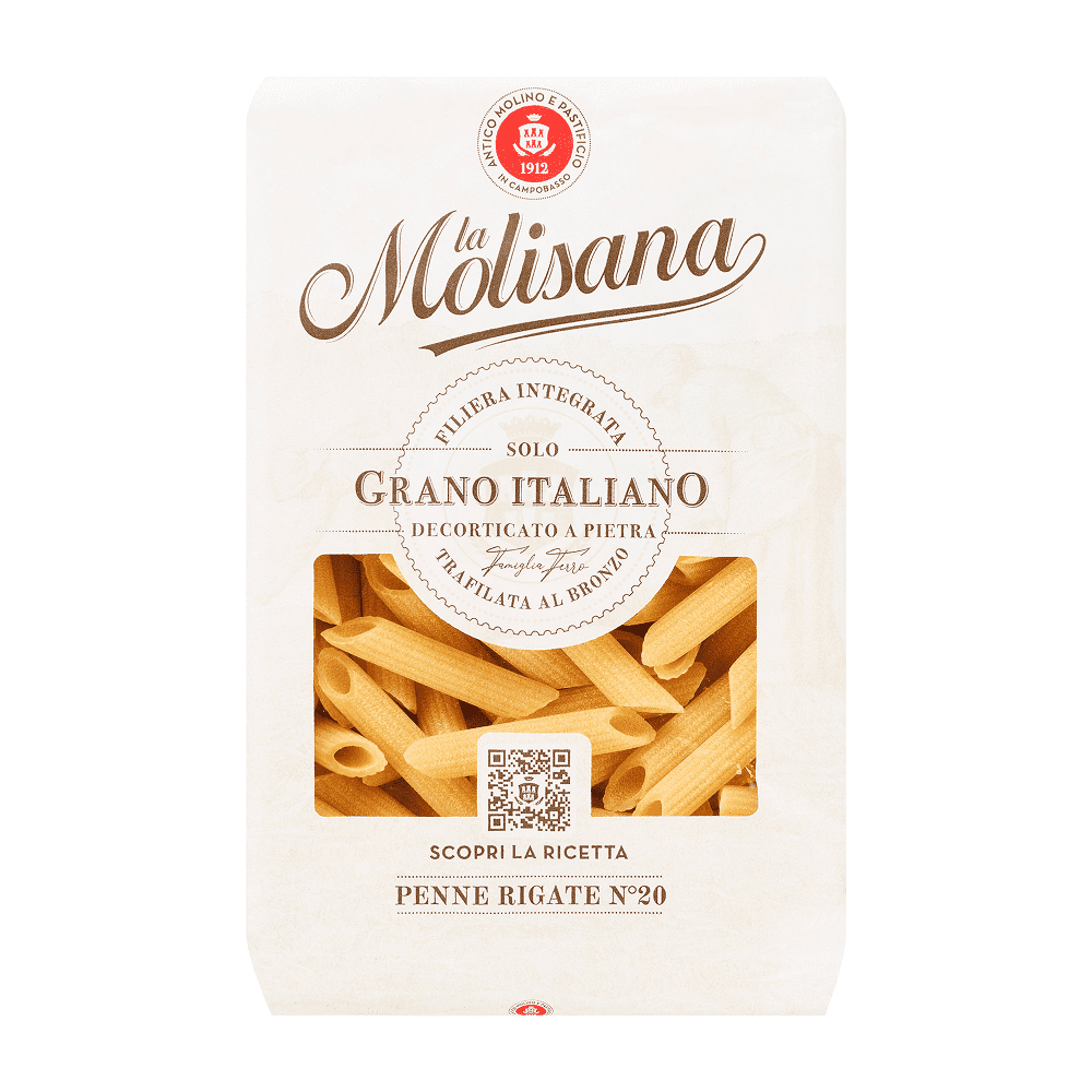 ラ・モリサーナ ペンネ・リガーテ・ブロンズ 500g