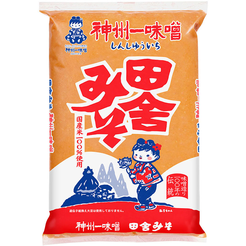 神州一味噌 田舎みそ 1kg