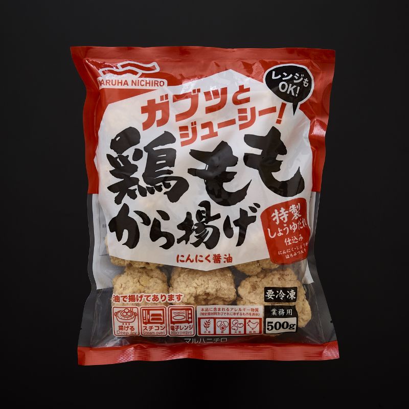 ガブッとジューシー！鶏ももから揚げ（にんにく醤油）　500g