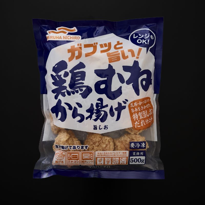 から揚げ業務用 500g ガブッと旨い！鶏むねから揚げ（旨しお