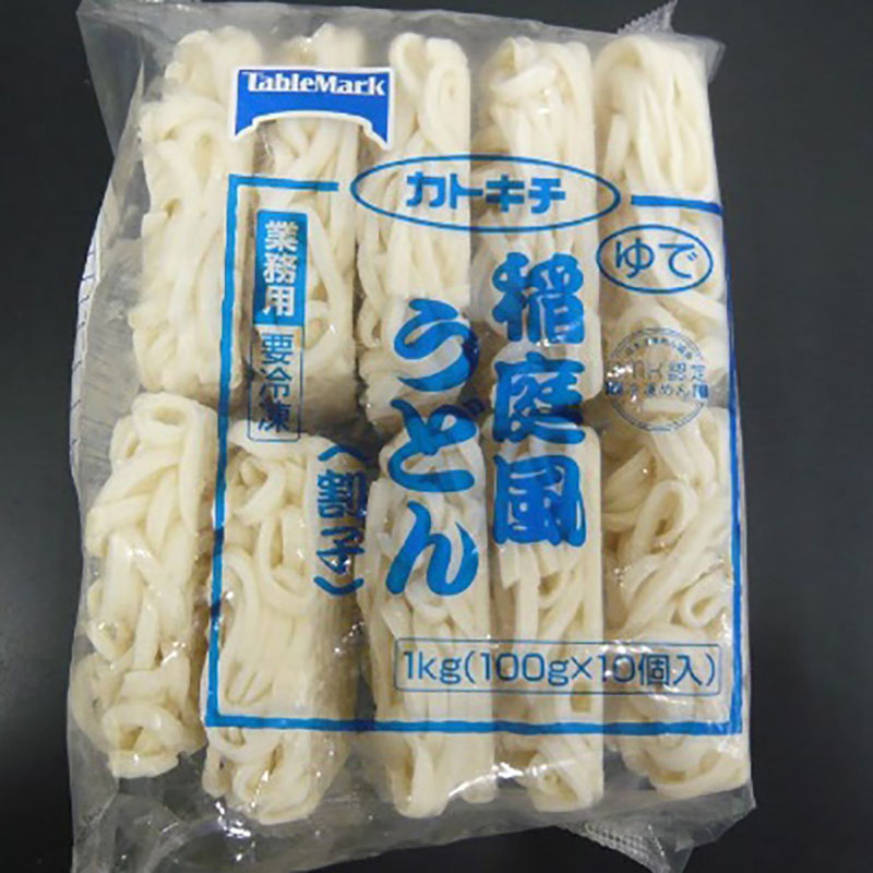 素うどん品 テーブルマーク 稲庭風うどん（割子）100×10個