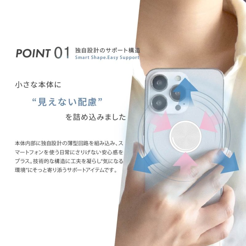 3G/4G/5G対応 電磁波対策ステッカー easy protector SMART X［極薄］