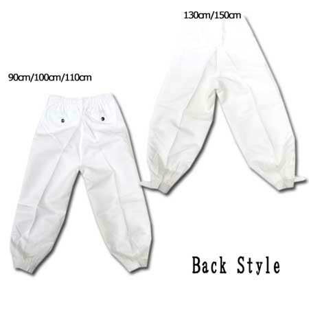 祭り衣装 子供 ニッカ ズボン 白 黒 ズボン 祭り用品 風格 ジュニア