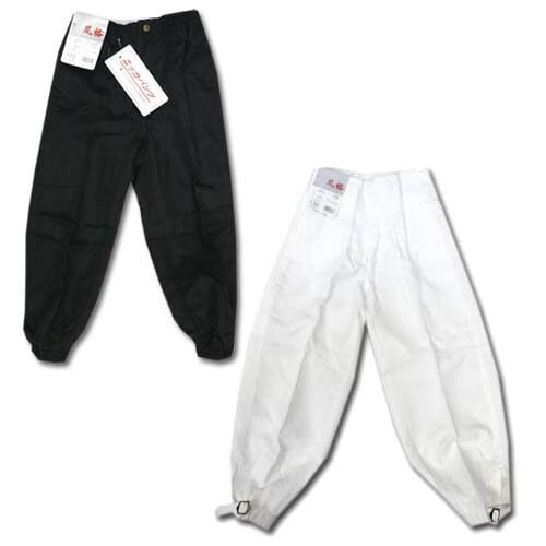 祭り衣装 子供 ニッカ ズボン 白 黒 ズボン 祭り用品 風格 ジュニア