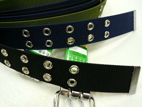 作業用ベルト カラーベルト ナイロン製 ベルト 2穴バックル Mサイズ
