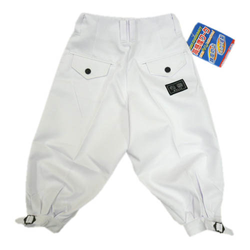 お祭りに ニッカ ズボン 子供用 竜治 ジュニアニッカ パンツ 白 静電