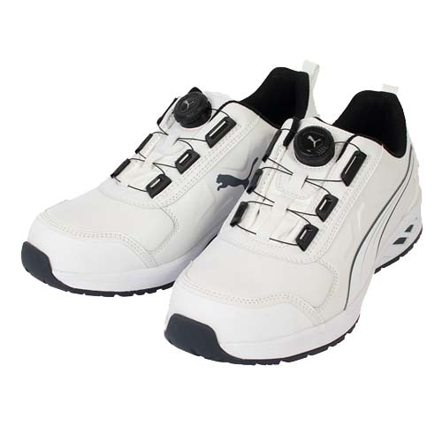 安全靴 プーマ PUMA RIDER 2.0 ホワイト DISK LOW 64.248.0 25.0～28.0