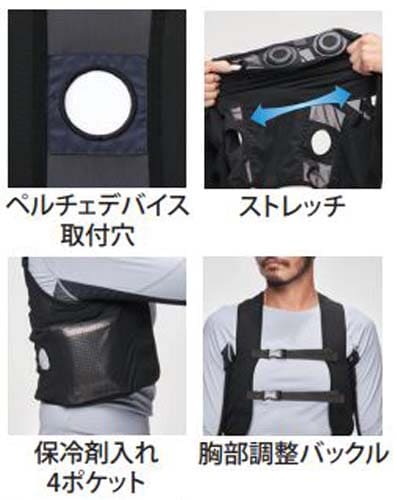 アタックベース ペルチェベスト20010バッテリーセット