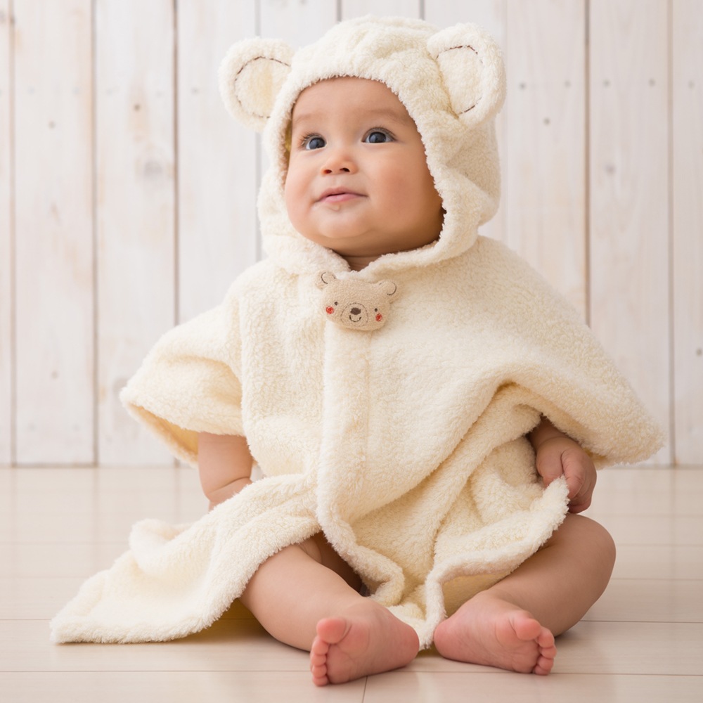 妖精の森 無撚糸バスポンチョ クマちゃん ベビー用品ブランドangelette公式通販 Angelette Marche アンジェレッテマルシェ