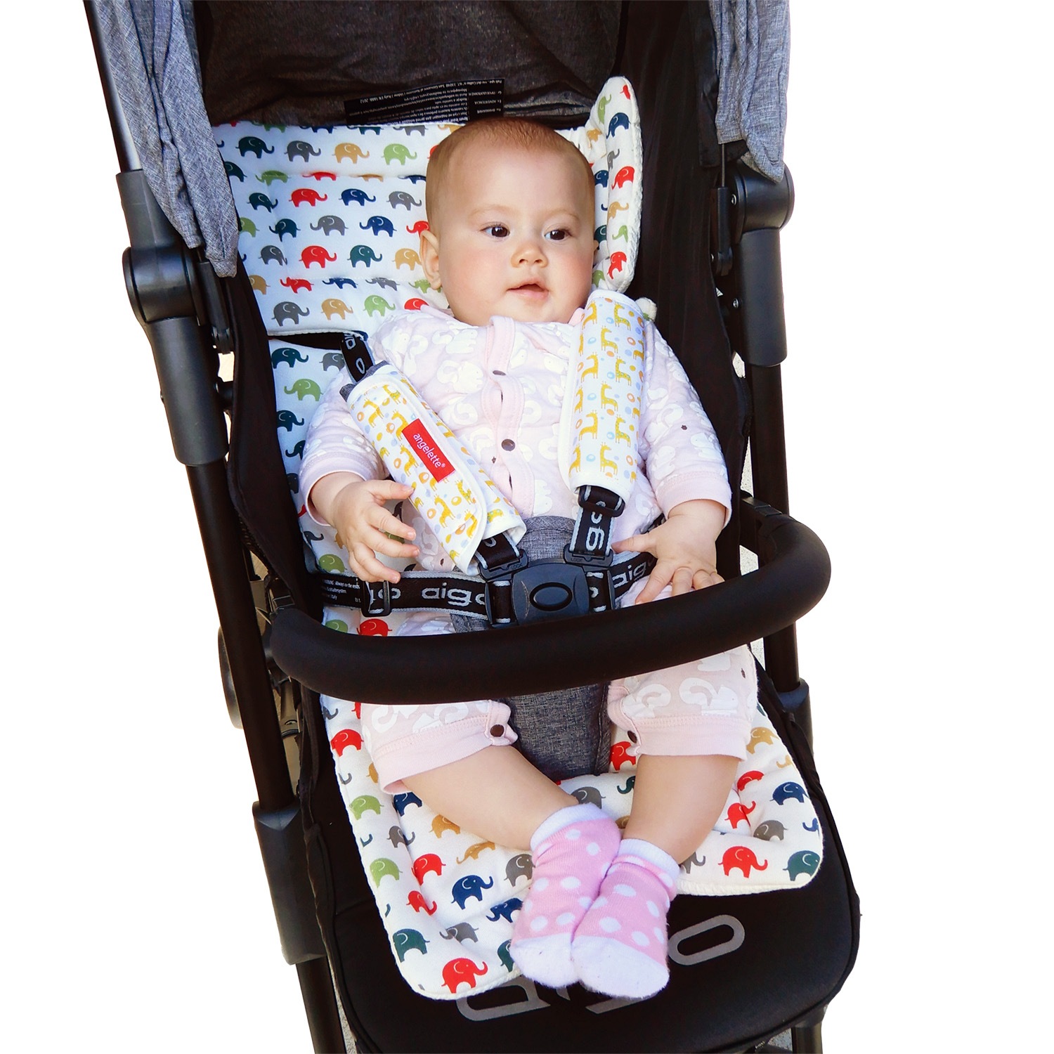 中綿入り リバーシブルベビーカーシートカラフルゾウ柄 ベビー用品ブランドangelette公式通販 Angelette Marche アンジェレッテマルシェ 中綿入り リバーシブルベビーカーシートカラフルゾウ柄 ベビー用品ブランドangelette公式通販 Angelette Marche アンジェレッテマルシェ