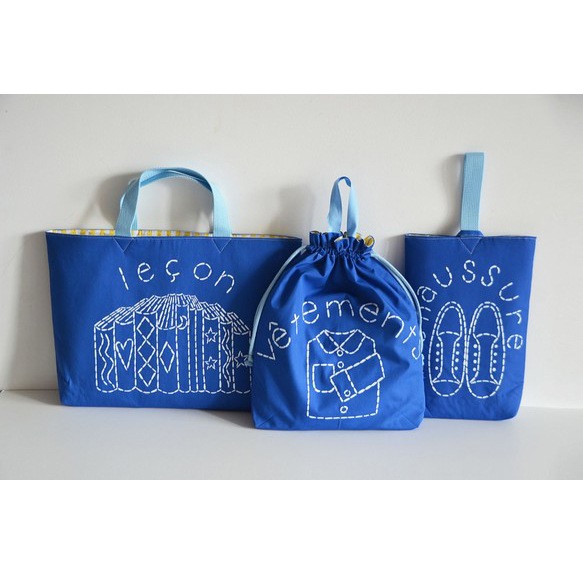 入園入学準備バッグ3点セット レッスンバッグ シューズバッグ